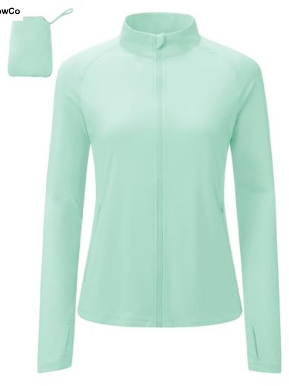 BGOWATU Lightweight Workout Athletic Jacket UPF 50+ Zip Up Running Sun Shirt